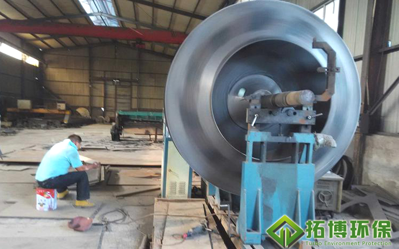 The fan impeller dynamic balance test